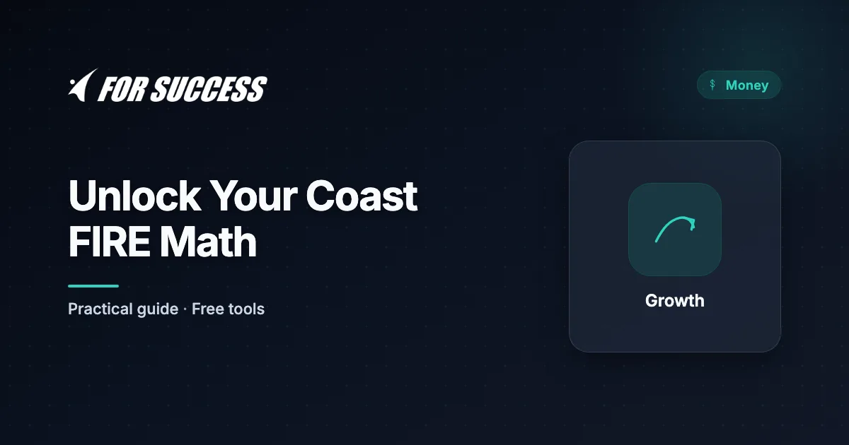 Coast FIRE Math: The Discount Formula for When You Can Stop Contributing