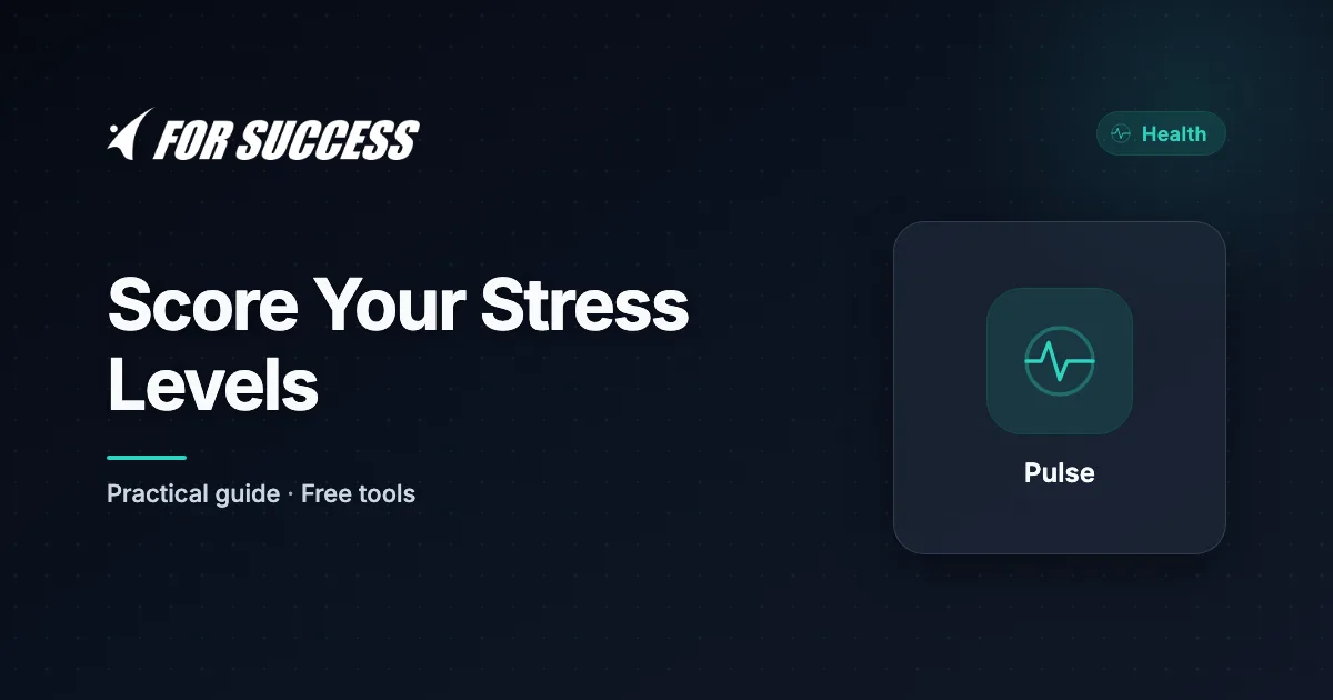 Perceived Stress Scale Scoring: Distinguishing Adaptive Pressure From Chronic Overload