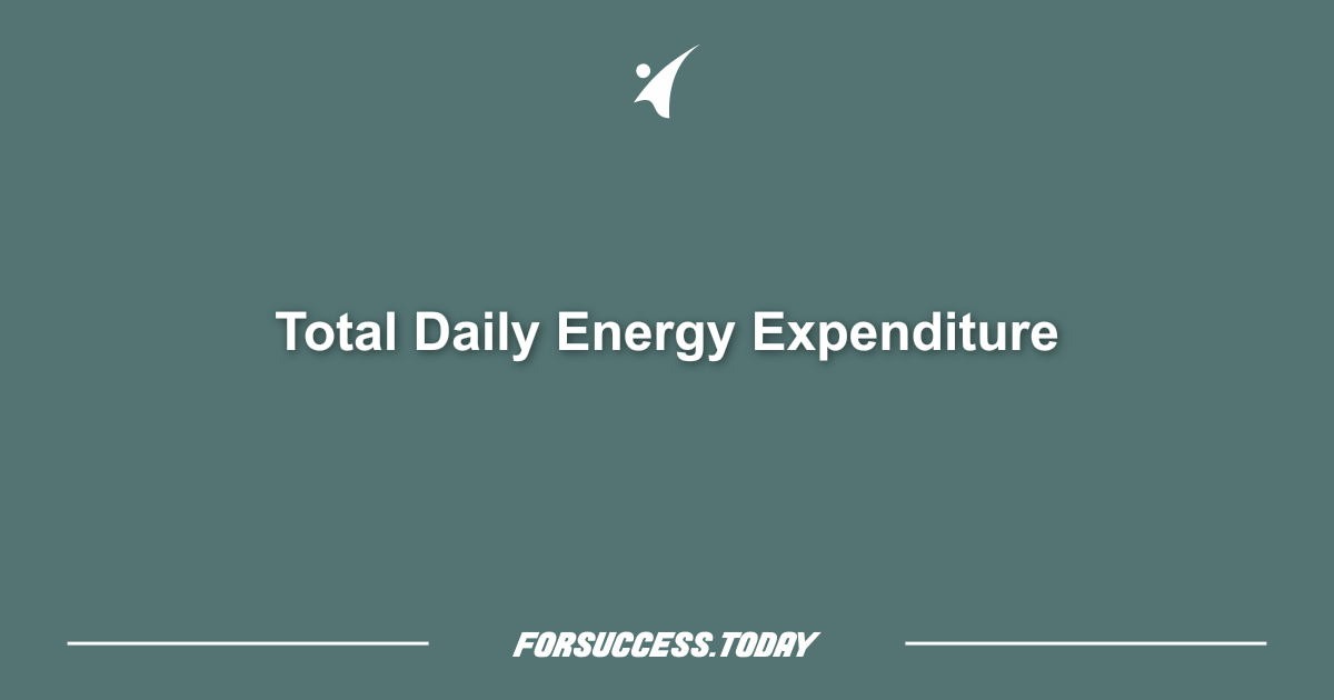 Total Daily Energy Expenditure
