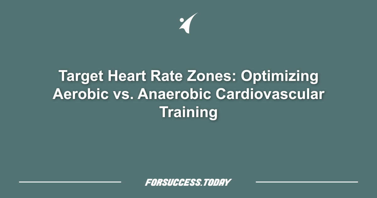 Zonas de Frecuencia Cardíaca Objetivo: Optimización del Entrenamiento Cardiovascular Aeróbico vs. Anaeróbico